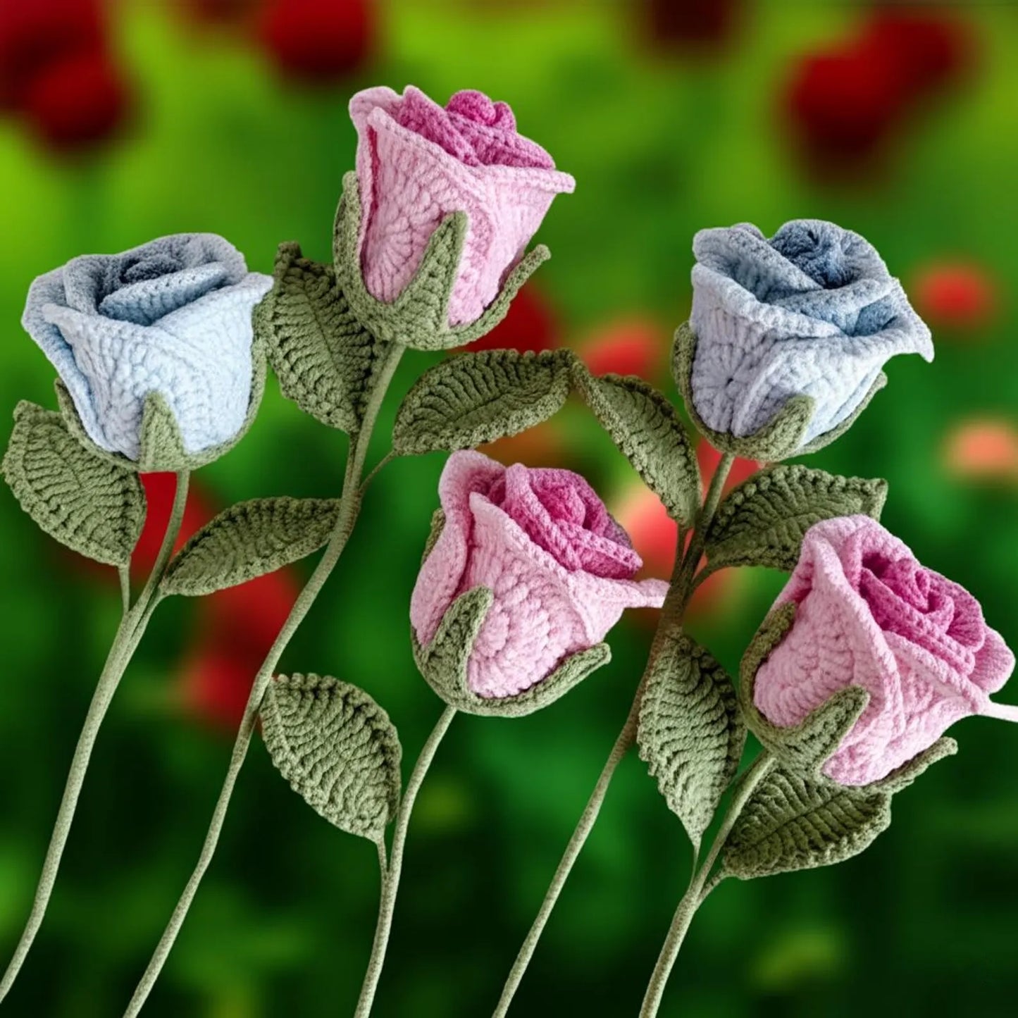 Bell Rose Flower Bouquet DIY Crochet Pattern - My Crafty