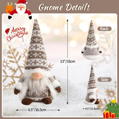 Gnome Christmas Decorations Santa Plush Ornaments Holiday Elf