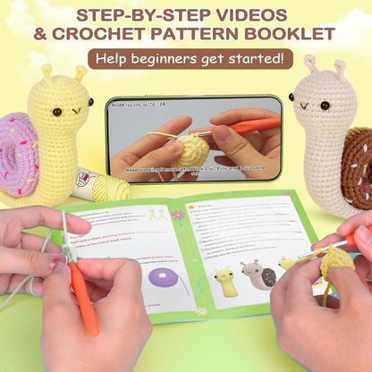 Crochet Kit for Beginners Crochet Starter Kit w Step-by-Step Video Tutorials