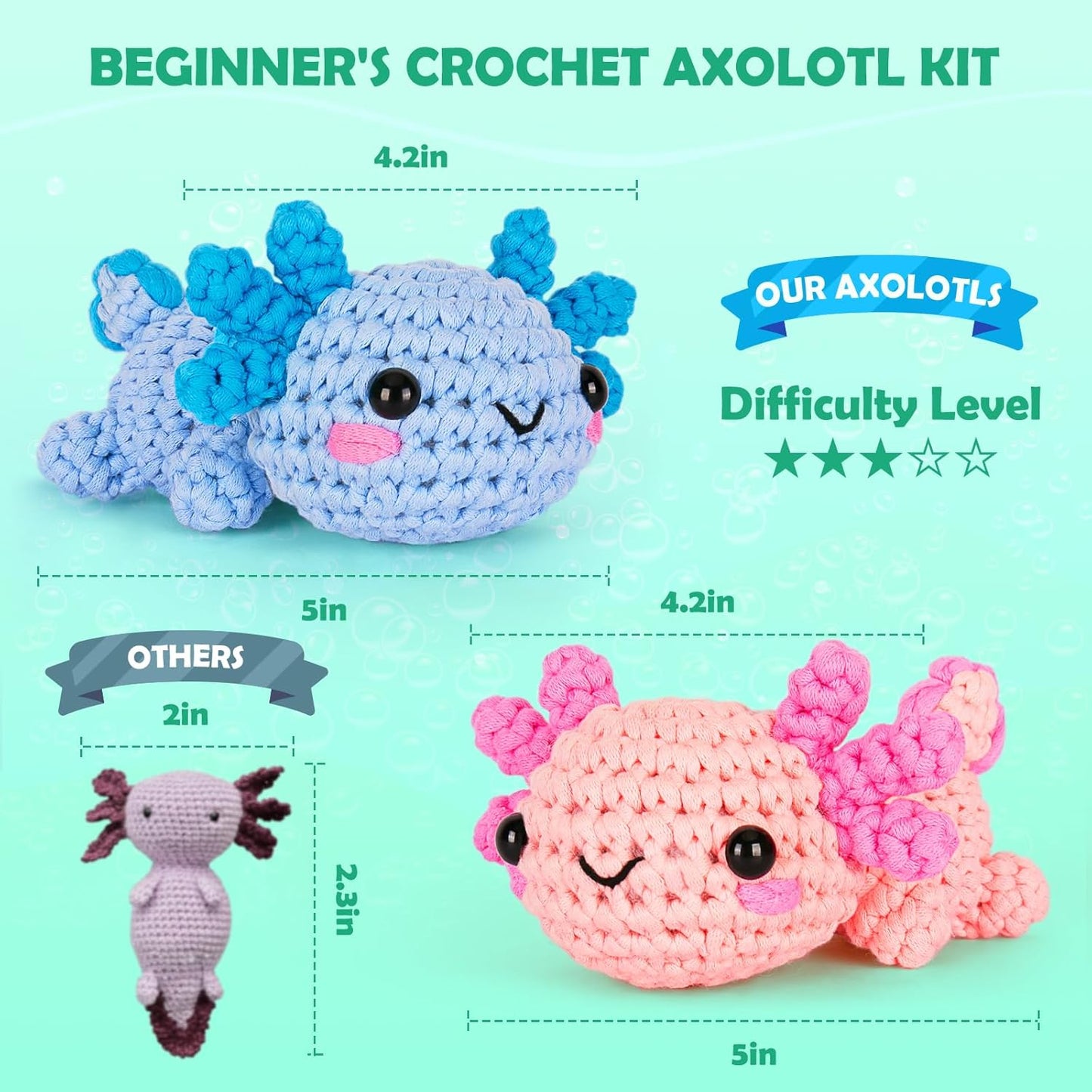 Crochet Kit for Beginners Crochet Starter Kit w Step-by-Step Video Tutorials