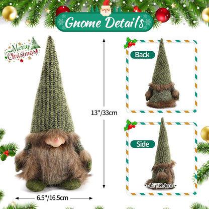 Gnome Christmas Decorations Santa Plush Ornaments Holiday Elf