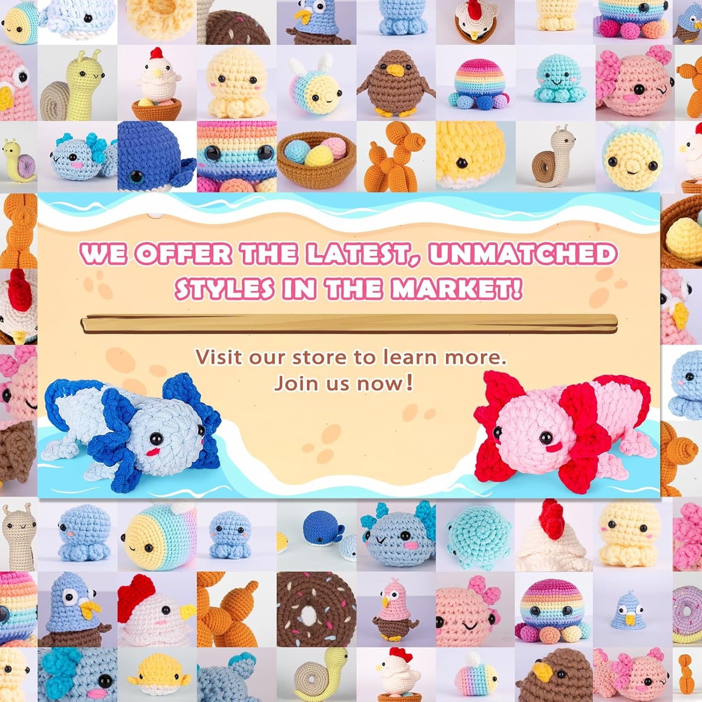 Crochet Kit for Beginners Crochet Starter Kit w Step-by-Step Video Tutorials