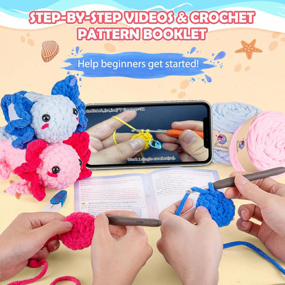 Crochet Kit for Beginners Crochet Starter Kit w Step-by-Step Video Tutorials