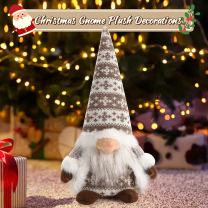 Gnome Christmas Decorations Santa Plush Ornaments Holiday Elf