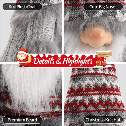 Gnome Christmas Decorations Santa Plush Ornaments Holiday Elf