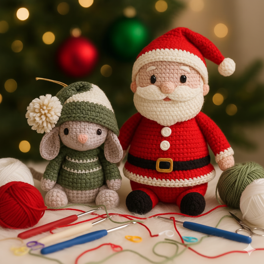 Amigurumi Santa and Mouse Christmas Crochet Patterns - My Crafty