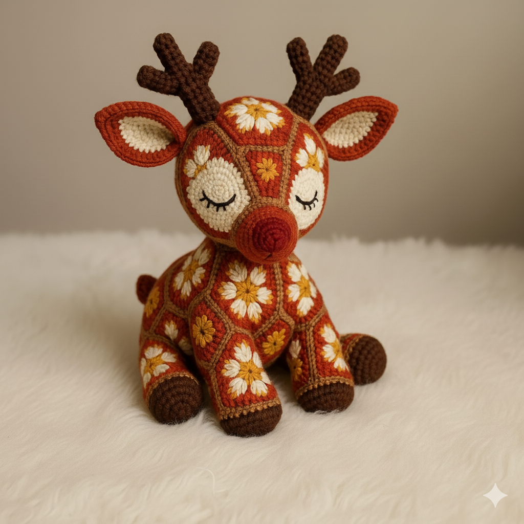 Reindeer African Amigurumi Crochet Pattern - My Crafty