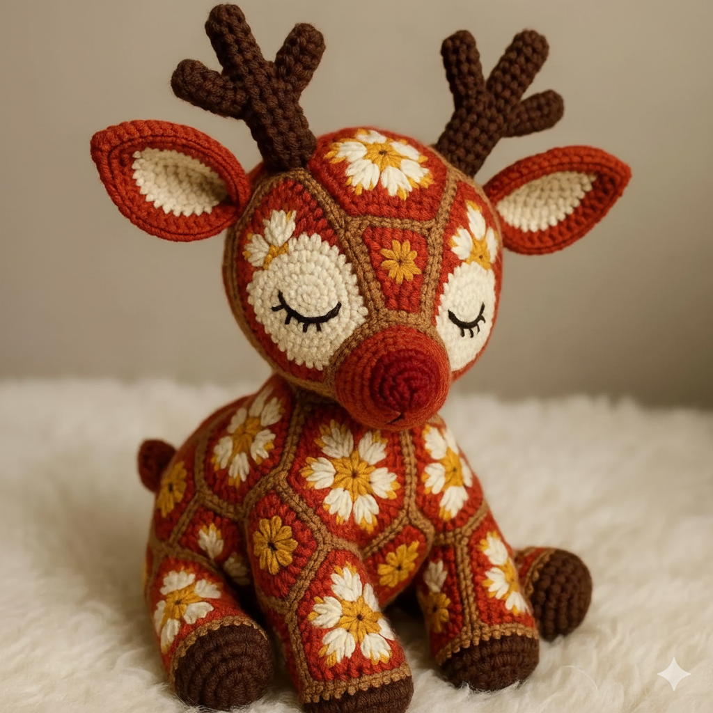 Reindeer African Amigurumi Crochet Pattern - My Crafty