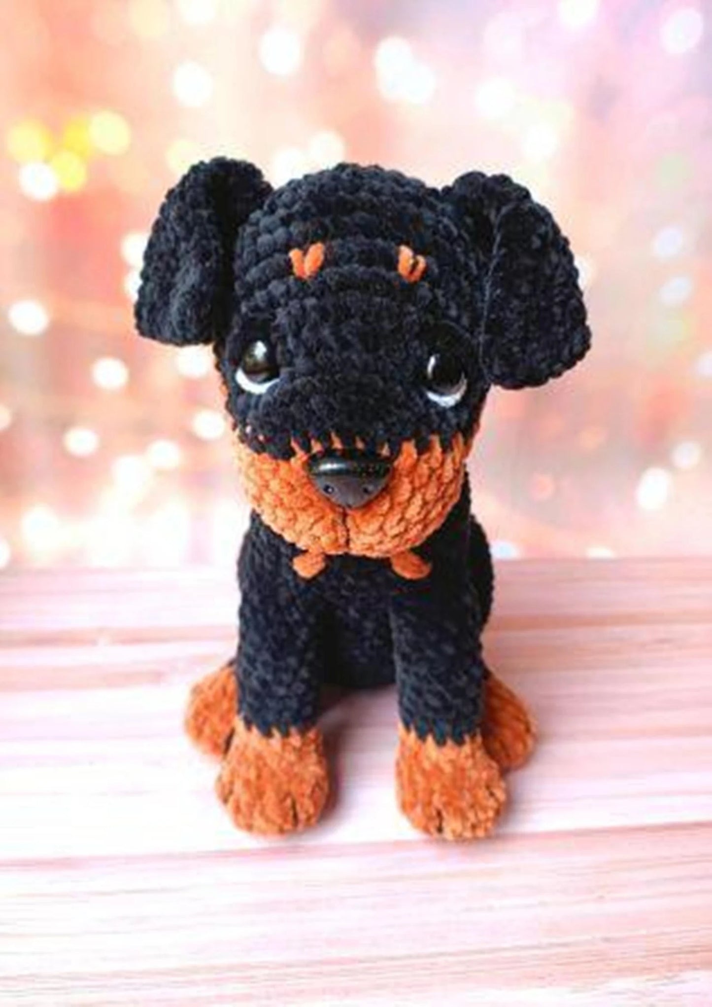 Rottweiler Dog Amigurumi Tutorial Puppy Crochet pattern - My Crafty