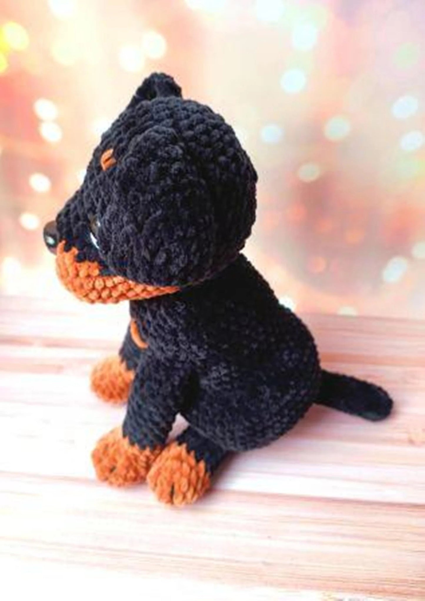 Rottweiler Dog Amigurumi Tutorial Puppy Crochet pattern - My Crafty