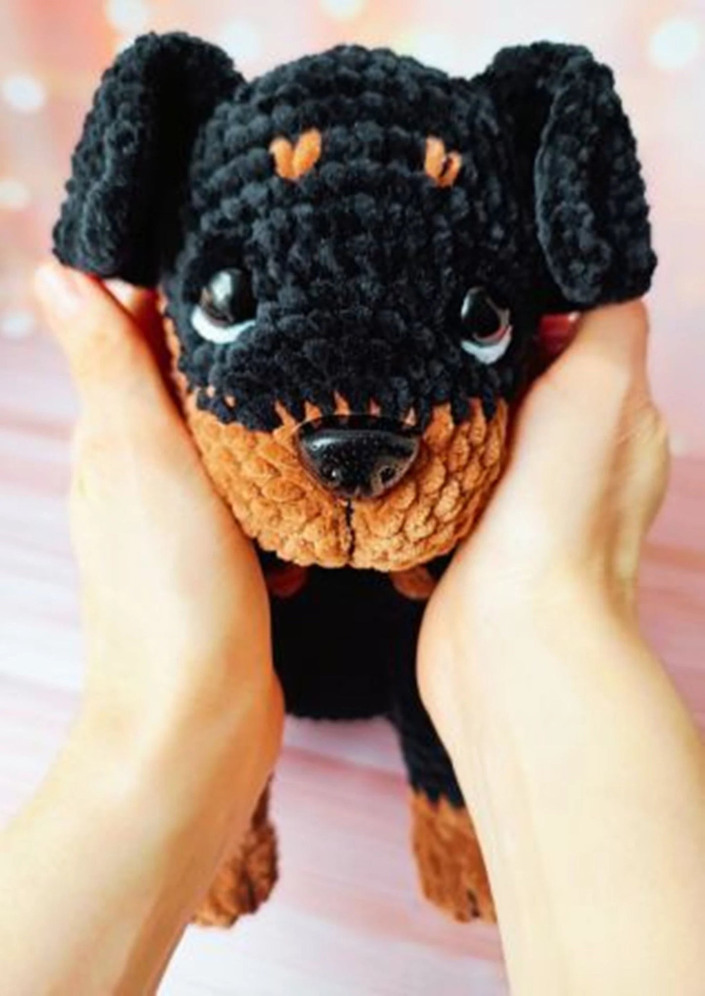 Rottweiler Dog Amigurumi Tutorial Puppy Crochet pattern - My Crafty