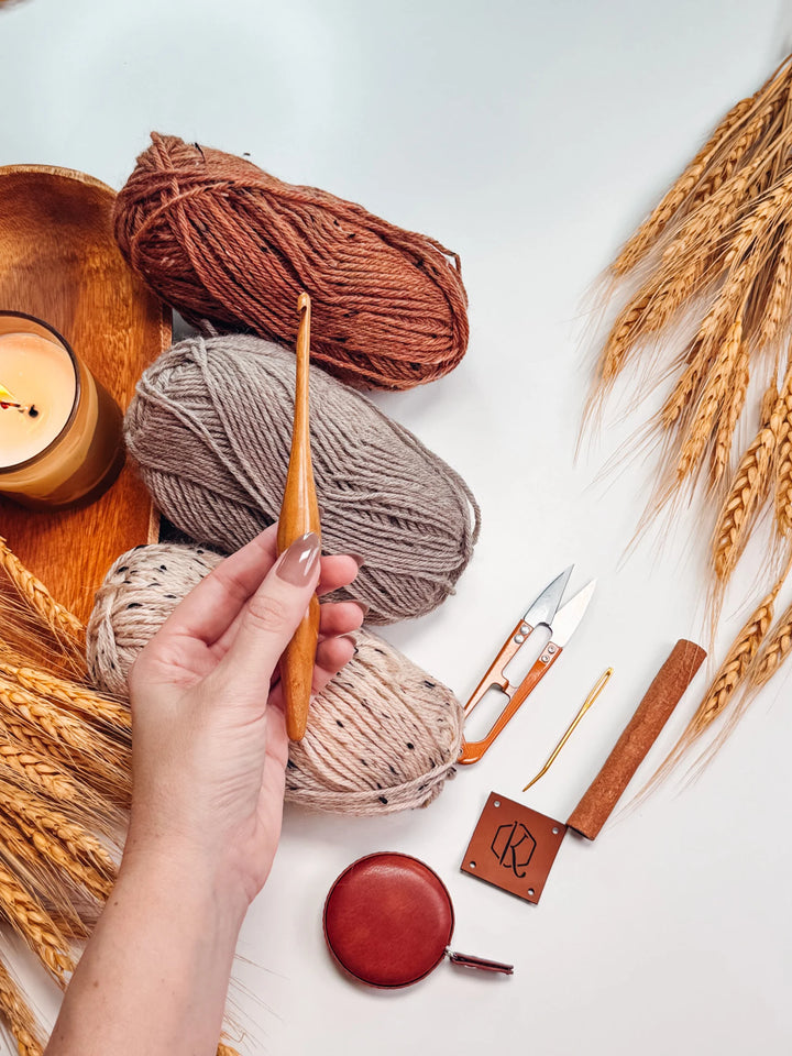 Pumpkin Spice Wheat Stitch Crochet - MY Crafty