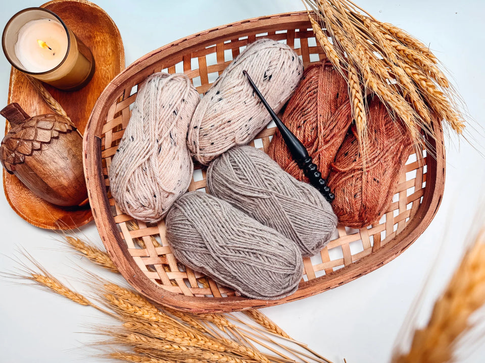 Pumpkin Spice Wheat Stitch Crochet - MY Crafty