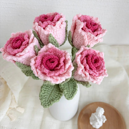 Bell Rose Flower Bouquet DIY Crochet Pattern - My Crafty