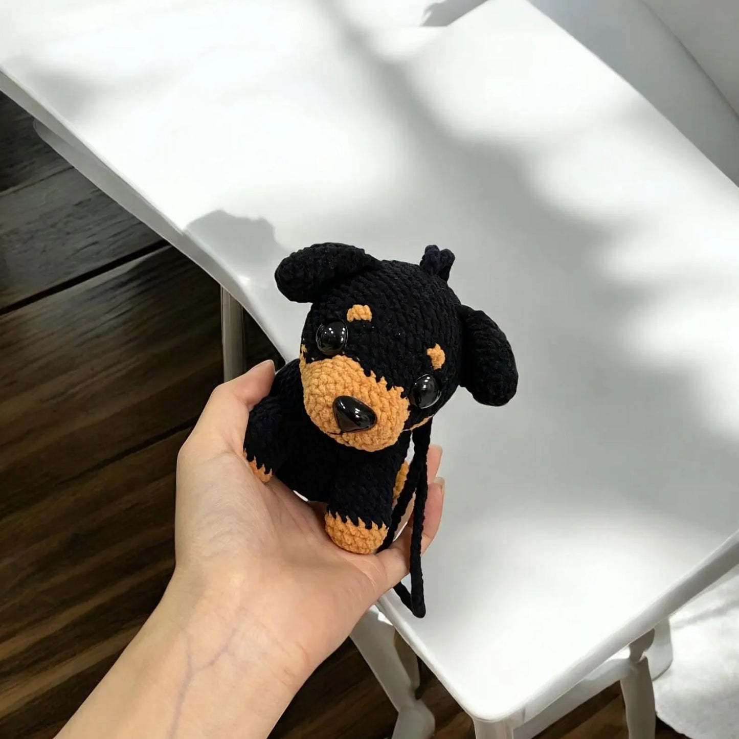 Puppy Rottweiler Dog Car Charm Crochet Pattern - My Crafty