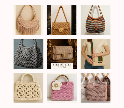 100 Luxury Handbag Crochet Pattern Bag - My Crafty