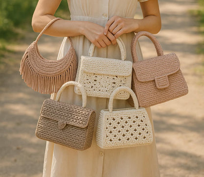 100 Luxury Handbag Crochet Pattern Bag - My Crafty
