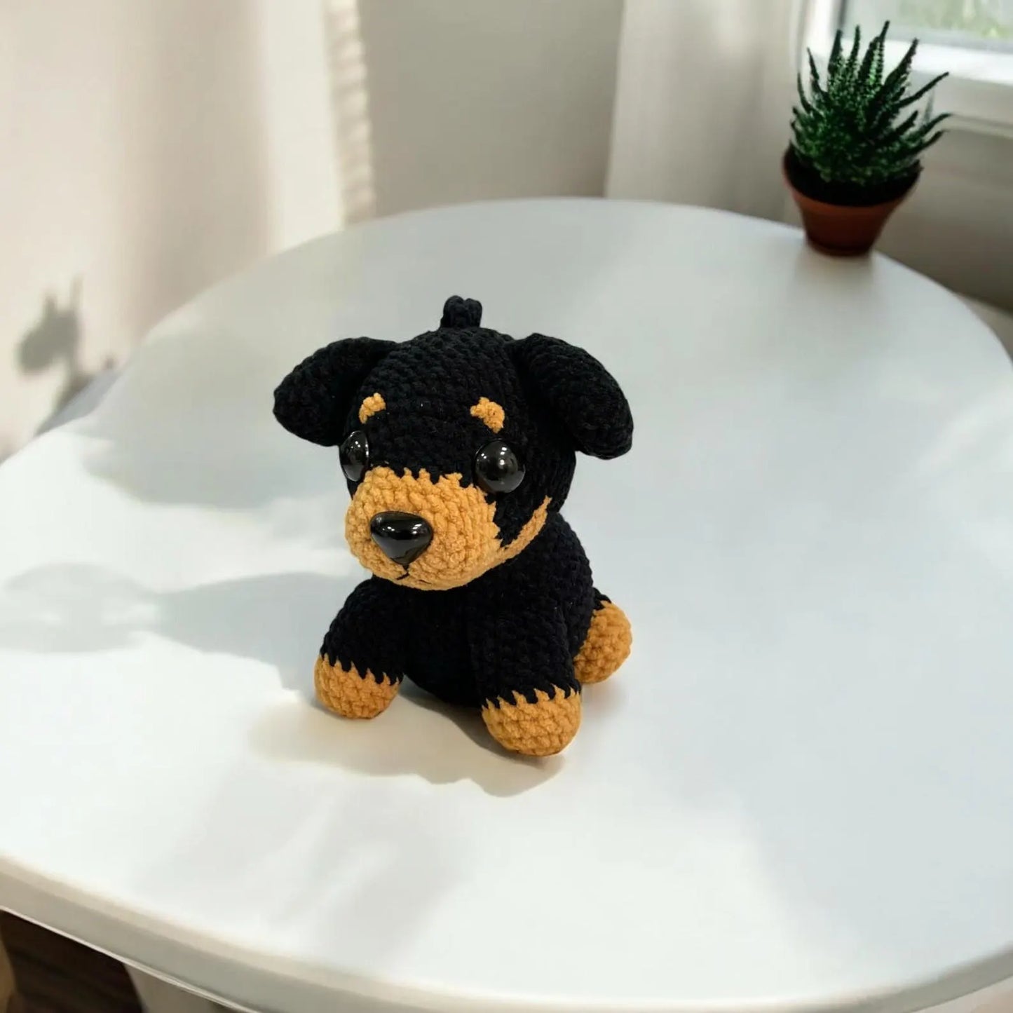 Puppy Rottweiler Dog Car Charm Crochet Pattern - My Crafty