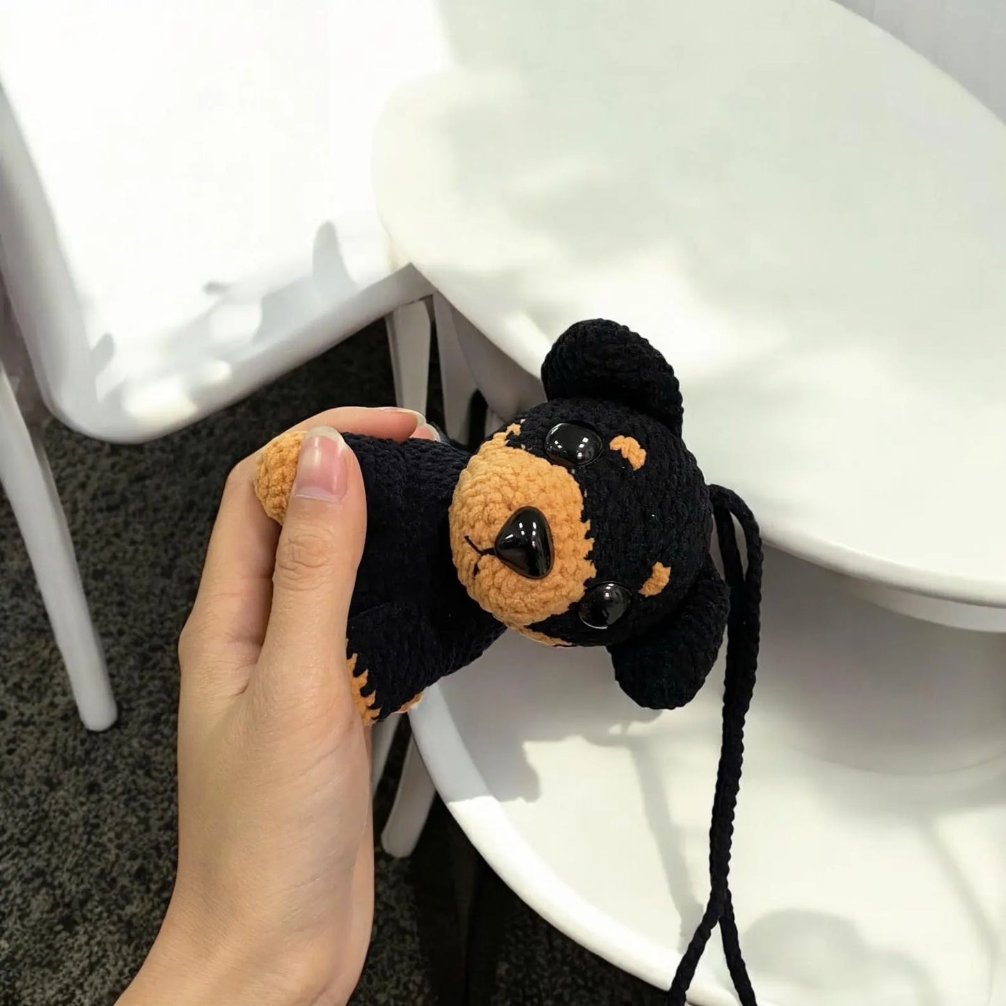 Puppy Rottweiler Dog Car Charm Crochet Pattern - My Crafty