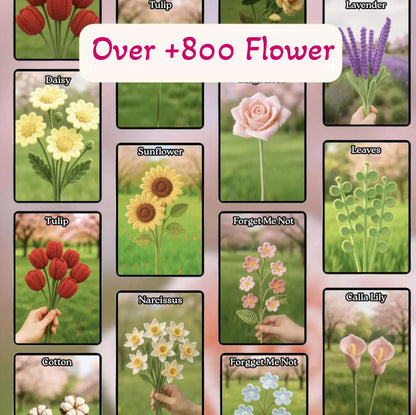 800+ Flower Bouquet Crochet PATTERNS - My Crafty