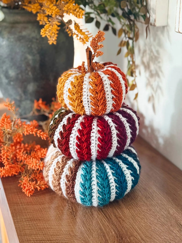 Pumpkin Spice Wheat Stitch Crochet - MY Crafty