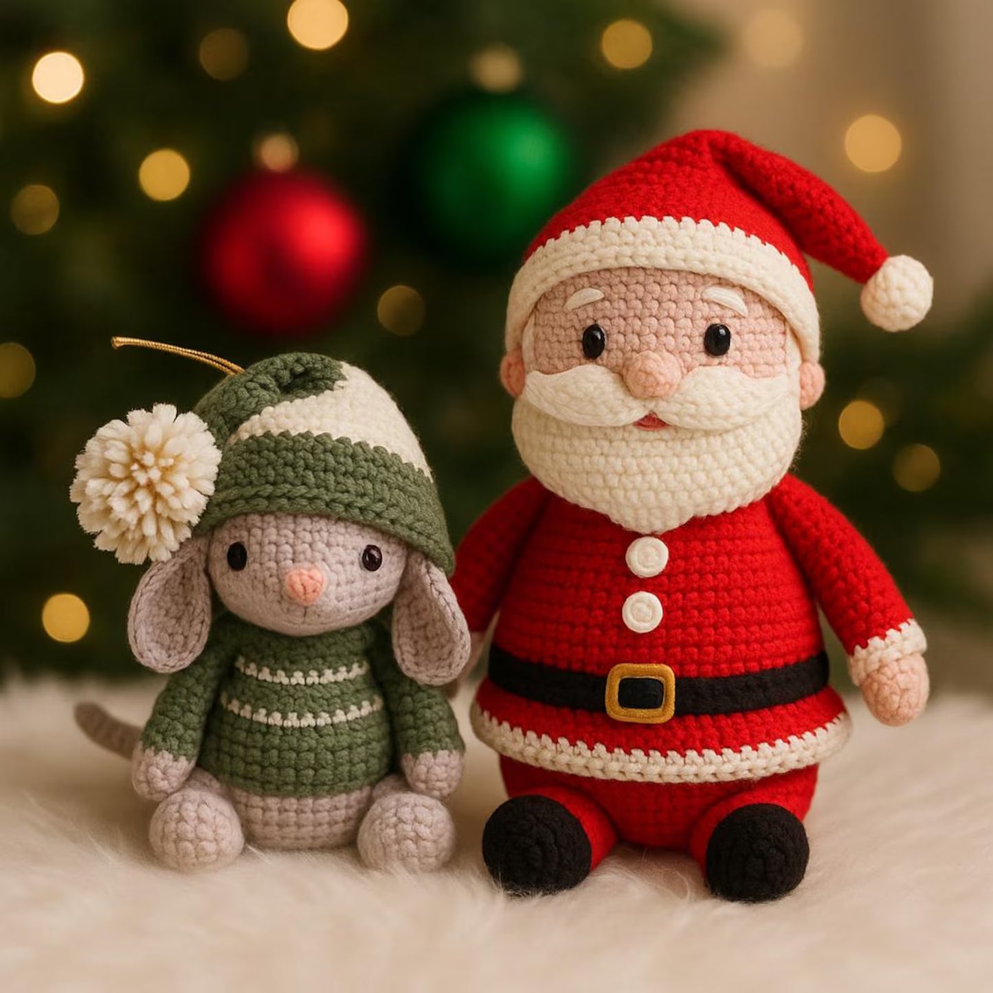 Amigurumi Santa and Mouse Christmas Crochet Patterns - My Crafty