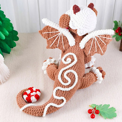 Christmas Amigurumi Gingerbread Dragon Crochet Pattern - My Crafty