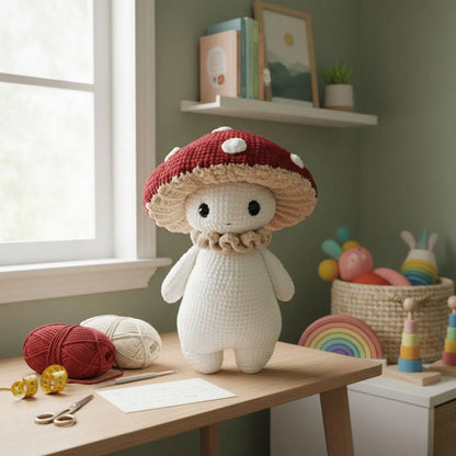 Amigurumi Mushroom Crochet Pattern Kawaii DIY - My Crafty