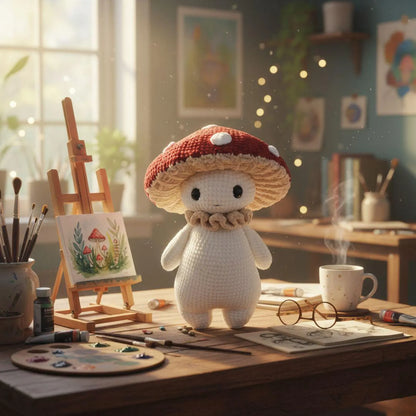 Amigurumi Mushroom Crochet Pattern Kawaii DIY - My Crafty