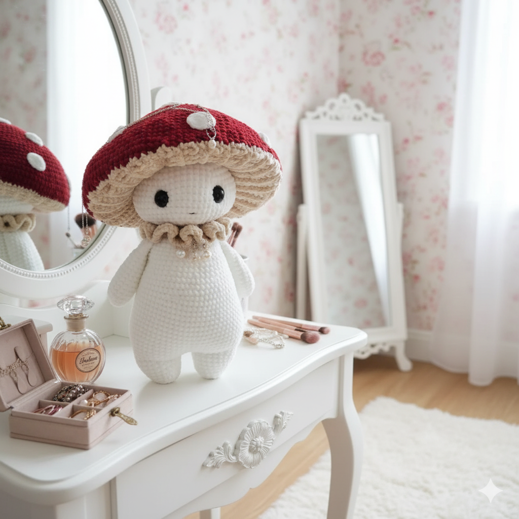 Amigurumi Mushroom Crochet Pattern Kawaii DIY - My Crafty
