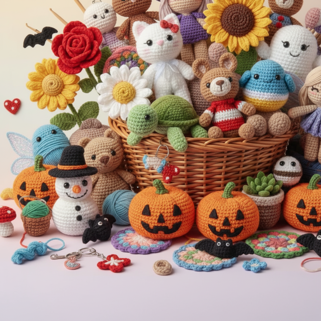 1100+ Amigurumi Crochet Pattern Bundle All in One Cute Animals..