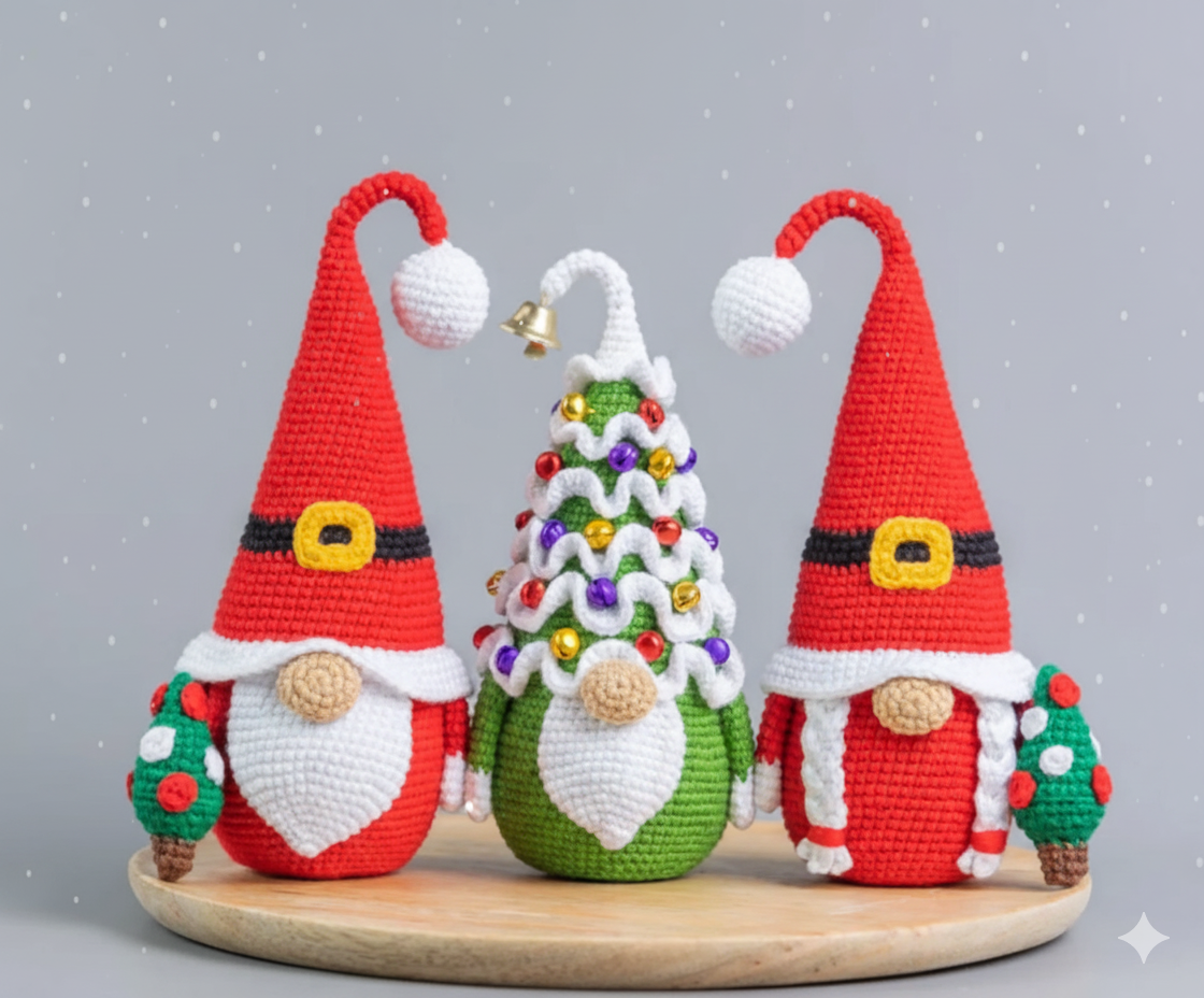 Amigurumi Bundle Tree Gnome and Santa Christmas - My Crafty