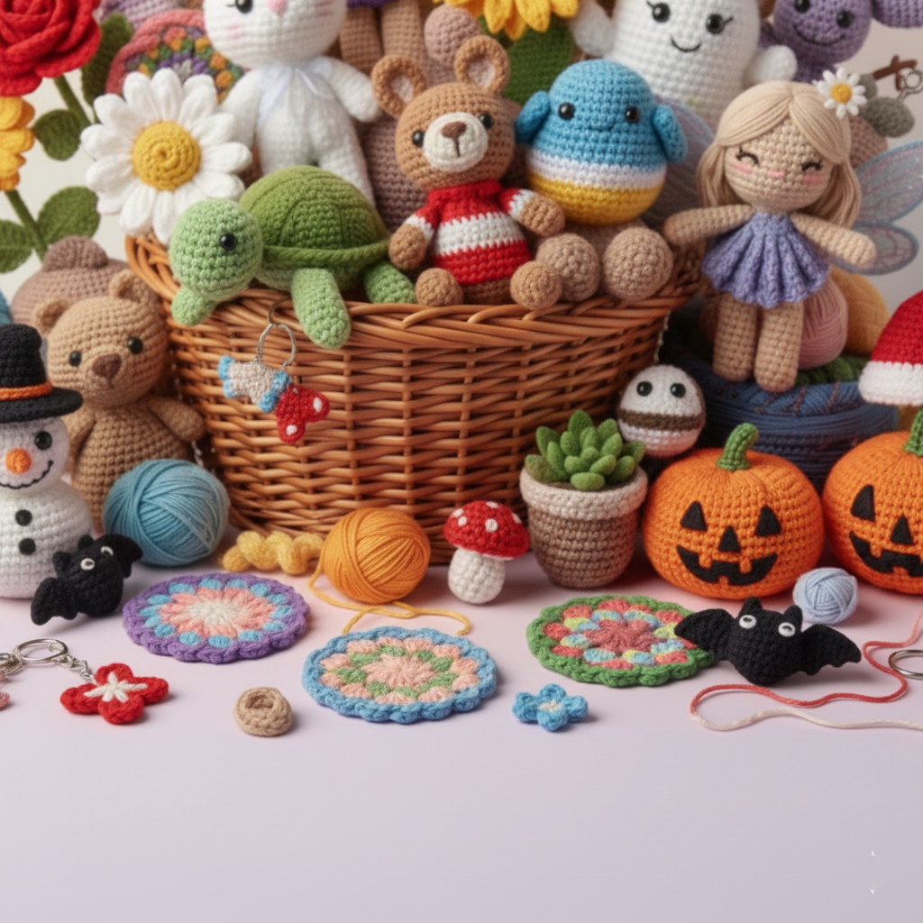 1100+ Amigurumi Crochet Pattern Bundle All in One Cute Animals..