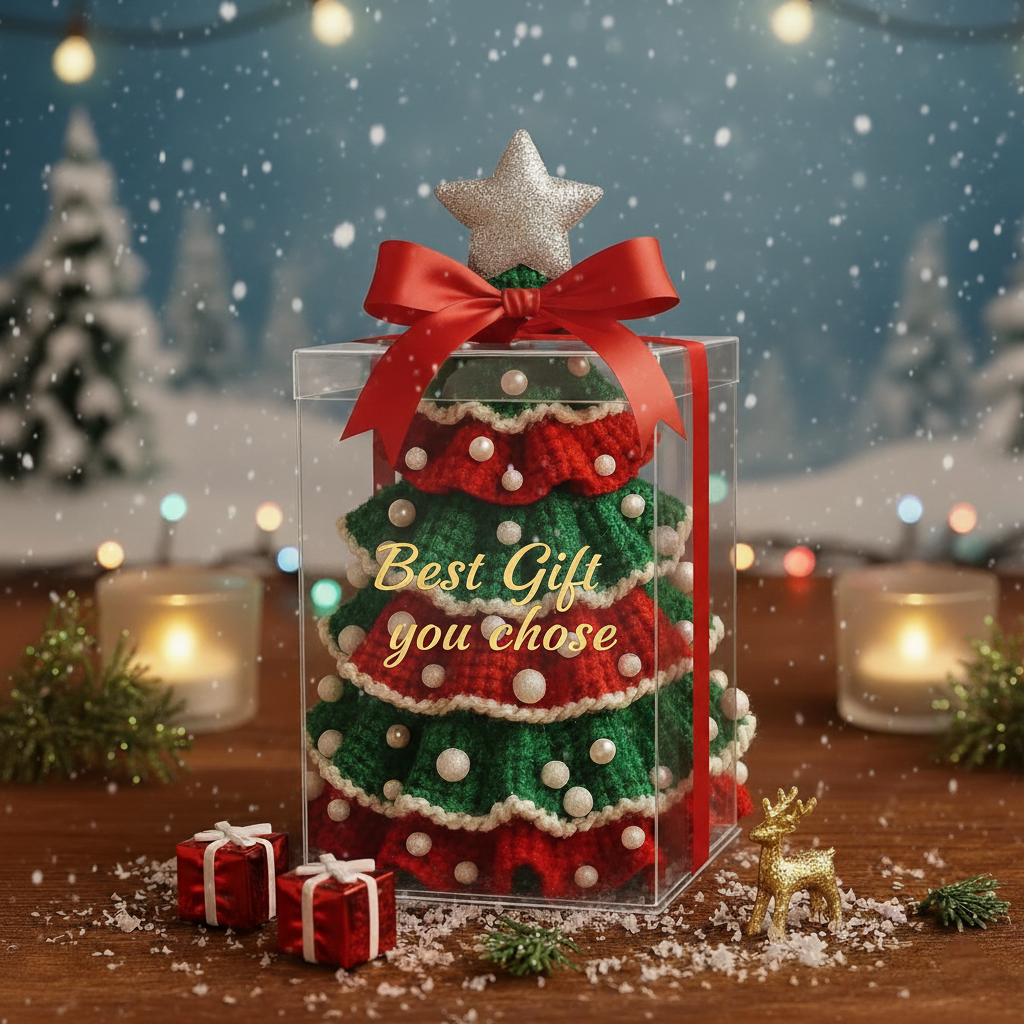 Christmas Holiday Tree Ruffled Amigurumi Crochet Pattern PDF - My Crafty