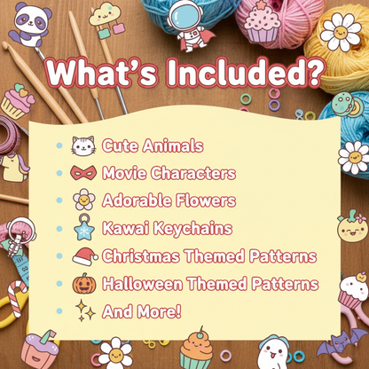 1100+ Amigurumi Crochet Pattern Bundle All in One Cute Animals..