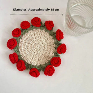 Rose Coaster & Flower Basket Crochet Pattern (5 Languages) - My Crafty