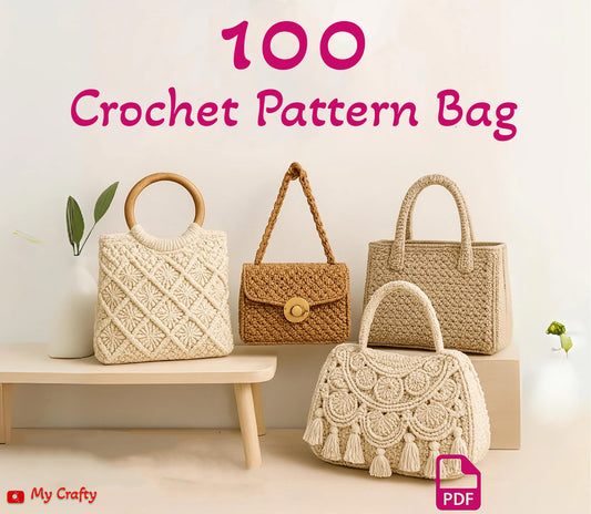100 Luxury Handbag Crochet Pattern Bag - My Crafty