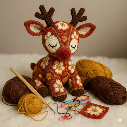 Reindeer African Amigurumi Crochet Pattern - My Crafty