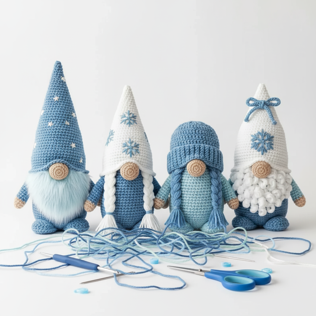Gnome Amigurumi Crochet Pattern PDF Handmade - My Crafty