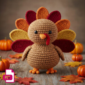Crochet Pattern Turkey Amigurumi Tutorial PDF – My Crafty
