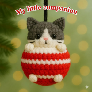 Crochet Ball Cat Ornament Pattern Amigurumi - My Crafty