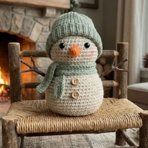 Crochet Pattern Rustic Farmhouse Snowman Christmas Amigurumi Crochet – My Crafty