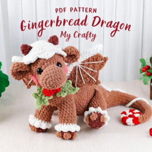 Christmas Amigurumi Gingerbread Dragon Crochet Pattern – My Crafty
